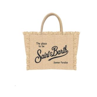 MC2 Saint Barth Tote Bags, female, Beige, Size: ONE SIZE Vanity Mini Straw