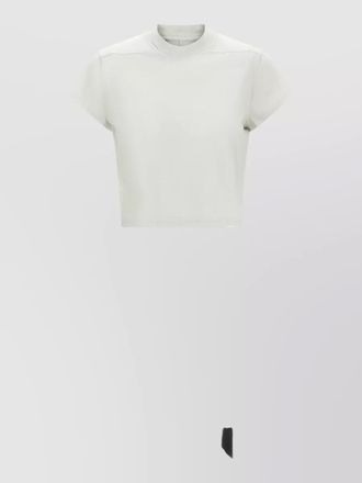 Rick Owens cropped t shirt crew neck strap detail