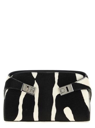 Ferragamo BlackWhite Hug CB Crossbody Bag