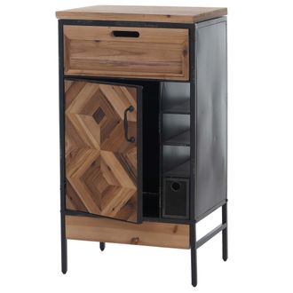 Hhg [nunca Usado] C&oacute;moda De Farmacia Hhg-584, Armario, C&oacute;moda, Cajones, Compartimentos De Almacenamiento, Estilo Industrial Vintage/shabby, Madera Y Metal