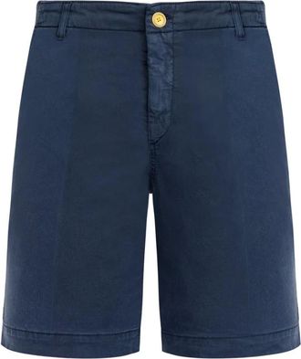 Vilebrequin Shorts Bermuda de Sat&eacute;n Tencel Ponche - Shorts - Hombre - Azul - W34