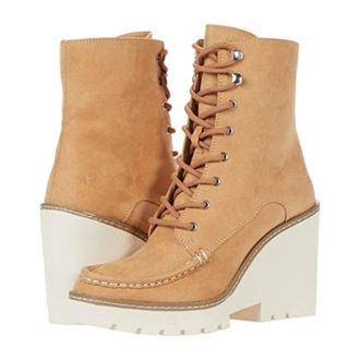 Cool Planet By Steve Madden Cool Planet By Steve Madden Marsh Boots Brown Wedge Heel JZZ1141