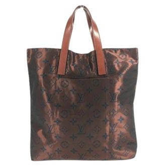 Louis Vuitton Pre-owned Nylon Tote Bag - Dames - Vintage Shopper - Bruin - ONE Size - Nylon - Vintage