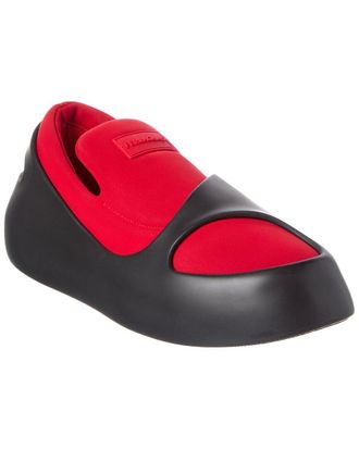 Ferragamo Leather & Canvas Sneaker