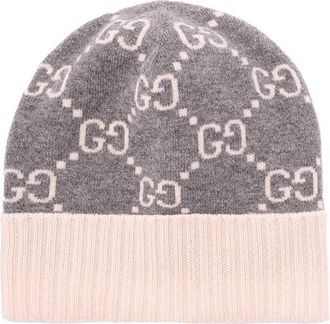 Gucci Gg Cashmere Jacquard Hat