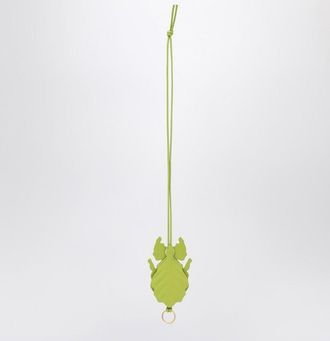 Loewe Green leaf insect-shaped keychain