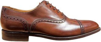 Calce Oxford Brogue Schoenen - Heren - Nette schoenen - Bruin - 41 EU - Leer - Schoenen