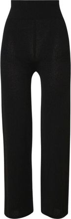 Wolford Net-effect Stretch Viscose Broek - Dames - Vrijetijds broeken - Zwart - L - Wol - Broeken