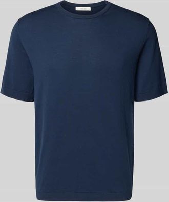 Selected Regular Fit T-Shirt aus reiner Bio-Baumwolle Modell TORINO in Dunkelblau, Gr&ouml;&szlig;e M