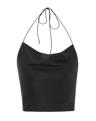 8 by YOOX SILK HALTER TANK TOP