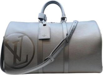 Louis Vuitton Pre-owned Boston Bag - Heren - Vintage Weekendtas - Zwart - ONE Size - Leer - Vintage