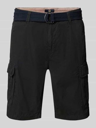 Petrol Industries Regular Fit Bermudas mit Cargo-Taschen in Black, Gr&ouml;&szlig;e XXL