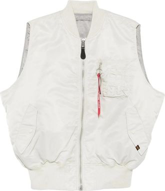 Alpha Industries Ma-1 Vest - Heren - Bodywarmers - Grijs - XL - Polyester - Jassen