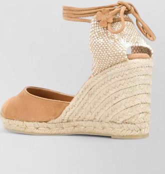 Castaner carina suede espadrille wedge closed toe