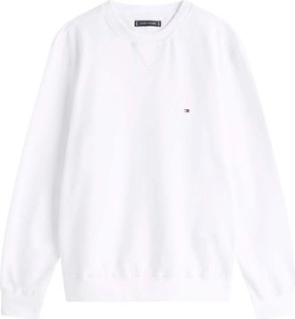Tommy Hilfiger Essential Terry Sweatshirt - Heren - Sweatshirts - Wit - L - Katoen - Hoodies & sweatvesten