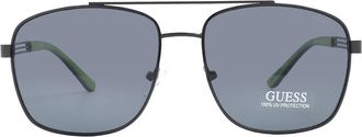 Guess Smoke Navigator Mens Sunglasses GF0206 01A 58