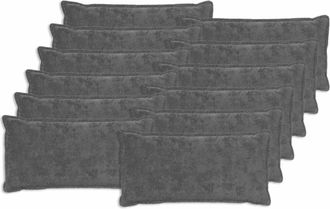vidaXL Funda De Almohada 12 Uds. Houten Gris Oscuro 40 X 80 Cm Vidaxl