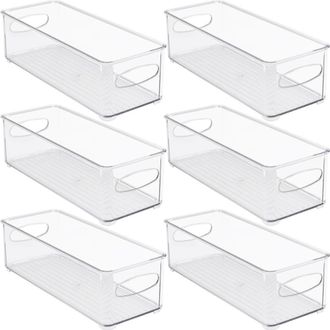 Sorbus Fridge Small Medium Bins - Pack of 6 in Clear at Nordstrom Rack