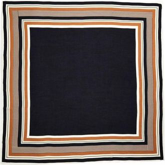 Rag & Bone Womens Lina Striped Scarf In Olive Stripe