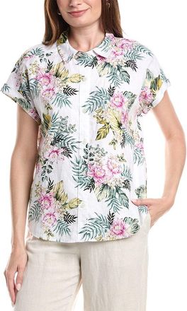 Tommy Bahama Petal Of Luxury Linen Top