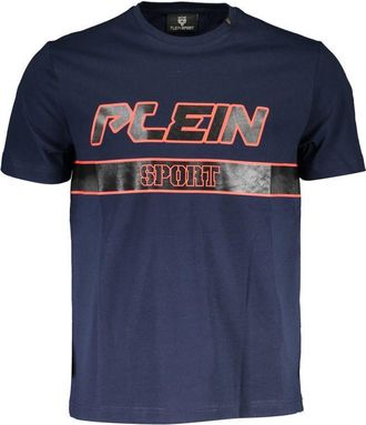 Plein Sport Blue Cotton Men Mens T-Shirt