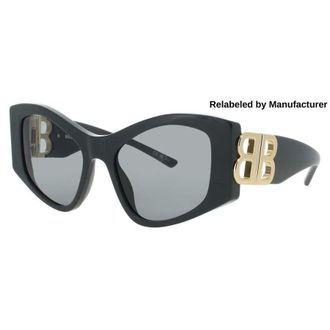 Balenciaga Ladies Green Rectangular Sunglasses BB0287S005R