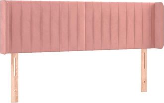 vidaXL Cabecero Con Led De Terciopelo Rosa 147x16x78/88 Cm Vidaxl