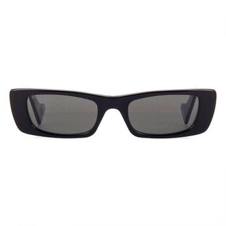 Gucci GG0516S001 Rectangle Full Rim Sunglasses - Black