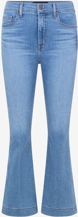 Veronica Beard Verk&uuml;rzte ausgestellte Jeans mit hoher Taille Carson Amethyst