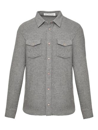 God's True Cashmere cashmere chest-pockets shirt - Grijs
