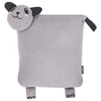 Beliani Beliani - Conjunto De 2 Cojines Infantiles Almohada Animal En Forma De Panda Algod&oacute;n Gris Suave