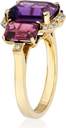 Goshwara Gossip Semiprecious Stone Ring in Purple /Red at Nordstrom, Size 7
