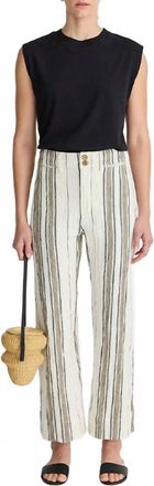 Apiece Apart Striped Merida Pants In Affogato Stripe