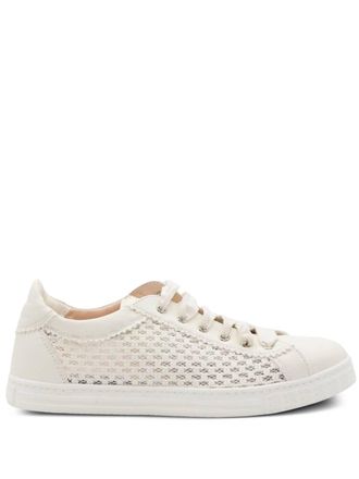 AGL Womens Mesh Sneaker In Off White