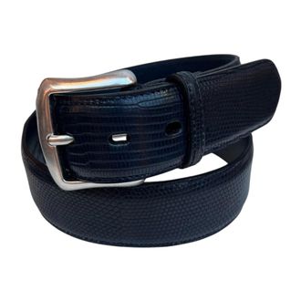 Paolo Vitale Cintura intrecciata - - Accessories - Uomo - Blu - 90 CM