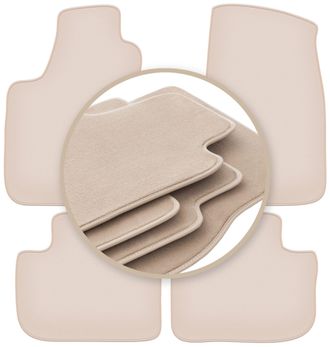 OEM Alfombrillas Beige Premium Para: Chrysler 300c Sed&aacute;n, Station Wagon, Touring 2004-2010