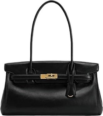 Generic Handbag For Women Tote Bag Shoulder, Compatible For Work Daily Commuting(Black)