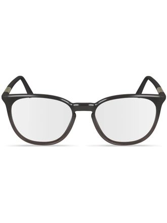 Calvin Klein oval-frame glasses - Brown