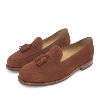 Heinrich Dinkelacker Slipper & Pantoletten - Loafer Wien Plain Tassel V - Gr. 40 (EU) - in Braun - f&uuml;r Damen
