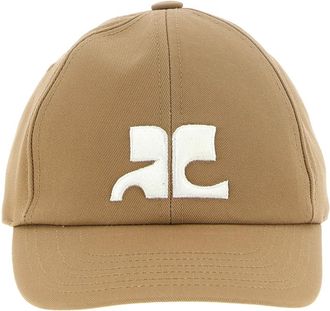 Courr&egrave;ges Gorra de algod&oacute;n con logo AC - Accessories - Mujer - Beige - ONE SIZE