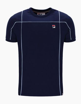 Fila Mens Fila Terri T-Shirt Fila Navy/Skyway - Size: 38