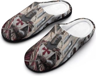 Generic Knight on Horse Funny Womens Cotton Slippers Shoes Novelty Soft Non-Slip Sole Home Shoe