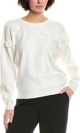 T Tahari Embroidered Sweater