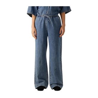 Edited Edited, Jeans, Dames, Blauw, XL, Denim, Wijde Denim Jeans voor Vrouwen