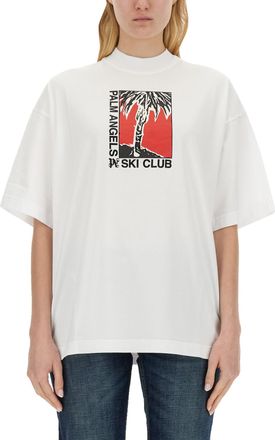 Palm Angels Oversized T-shirt With Graphic Print