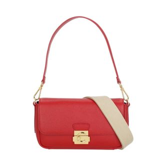 Coccinelle Shoulder Bags, female, Red, Size: ONE SIZE C-Me Lock Medium Shoulder Bag