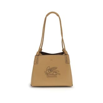 Etro Beige Calf Leather Bos Taurus Shoulder Womens Bag