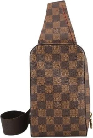 Louis Vuitton Pre-owned Cross Body Bags, male, Brown, Size: ONE SIZE Pre-owned Damier Canvas Sling Bag