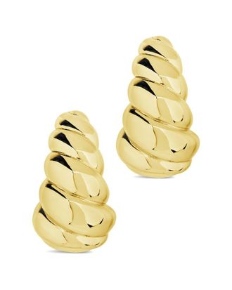 Sterling Forever 14K Plated Bobine Earrings