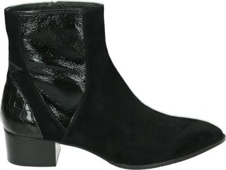 Pertini Zwarte Westernlaars Mimo 32516 - Dames - Laarzen met Hak - Zwart - 39 EU - Leer - Schoenen